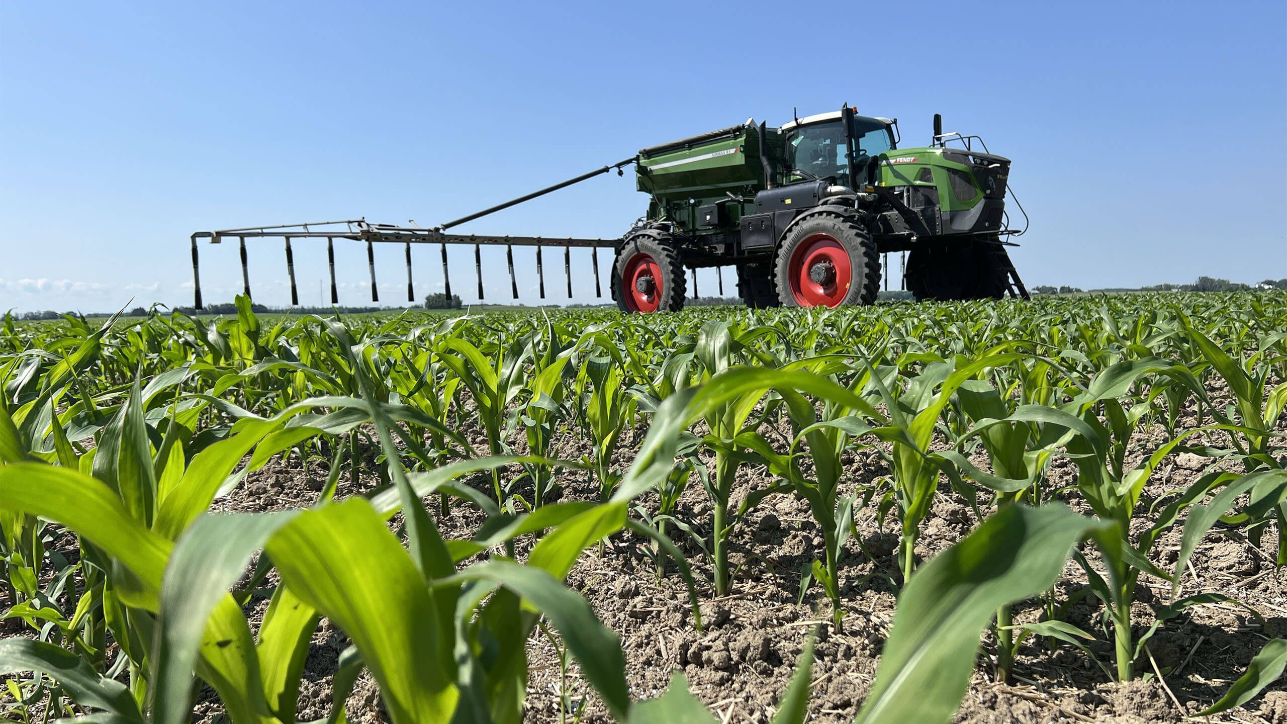 Munro Agromart equipment working on crop