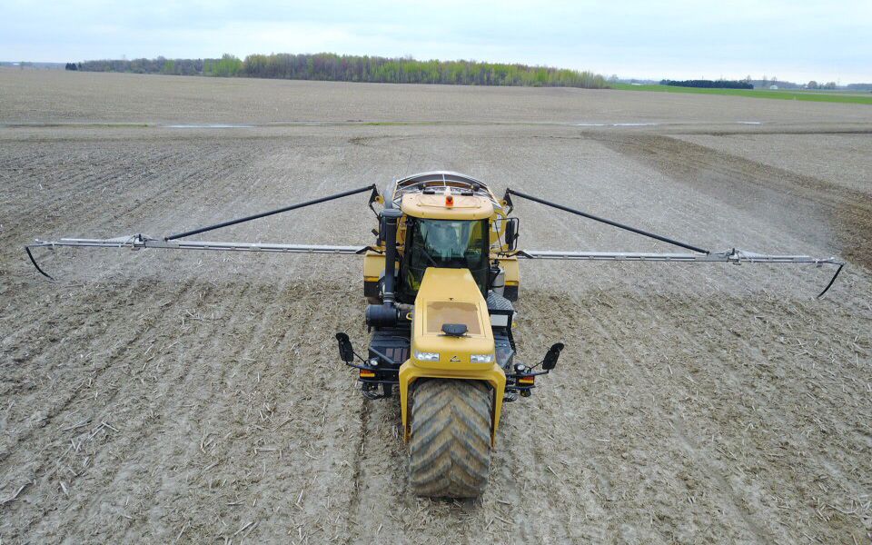 Munro Agromart equipment on the crops